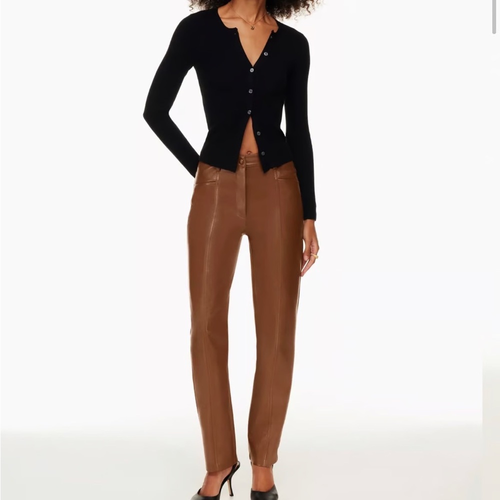 Aritzia cognac Rebel pants